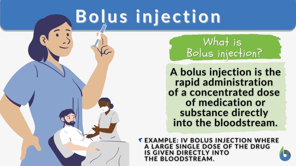 Bolus Injection - Definition And Examples - Biology Online Dictionary